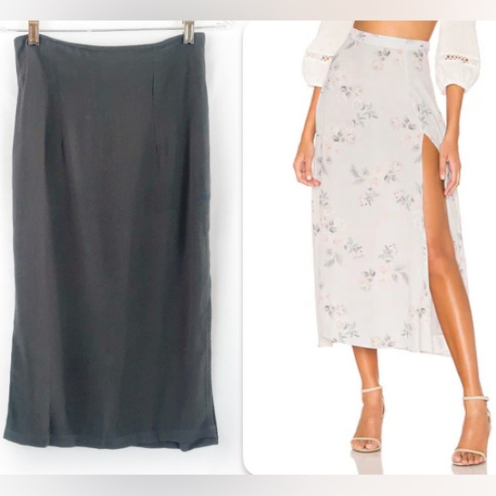 Flynn Skye x Revolve Wyatt Midi Skirt Side Slit